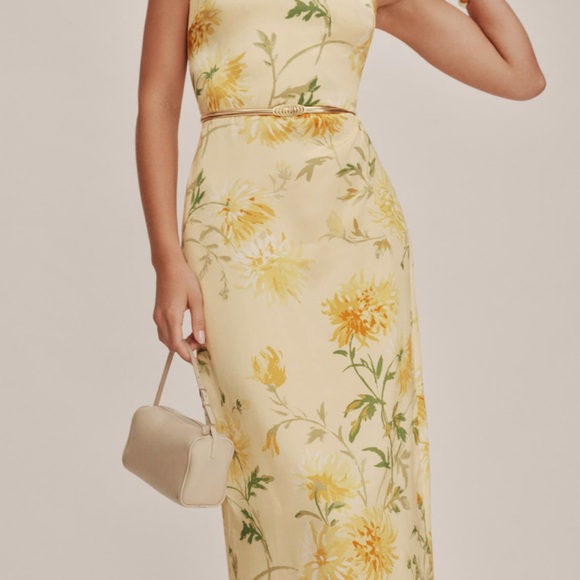 Reformation Yellow Floral Gown - Picture 4 of 4